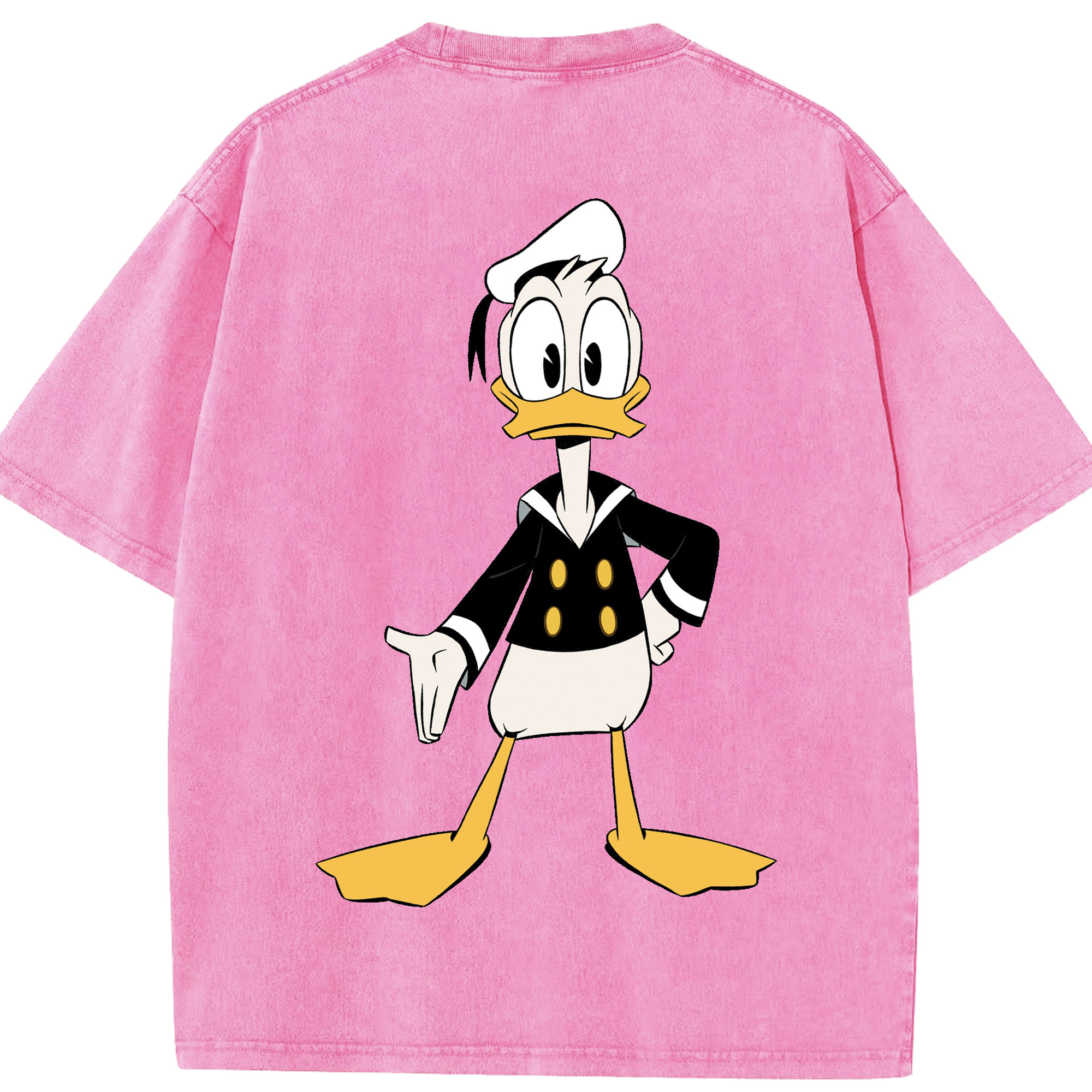 （画像用） ミッキーマウス Mickey Mouse 綿100% ヴィンテージ風 半袖Tシャツ（背面プリント）